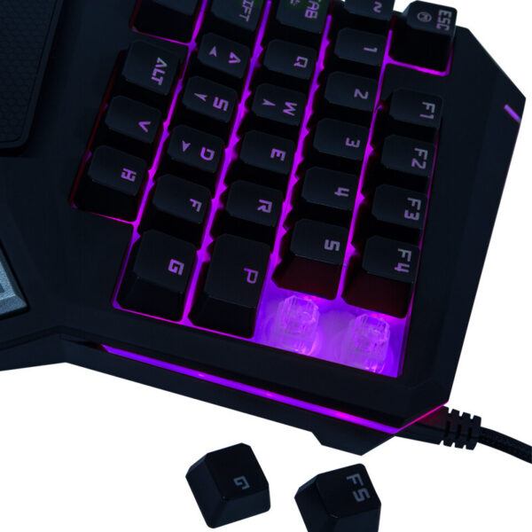 Mechanical Feel Colorful Backlit Gaming Keyboard - Imagen 2