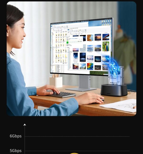 Green Link Mobile Computer External Hard Disk Seat - Imagen 2