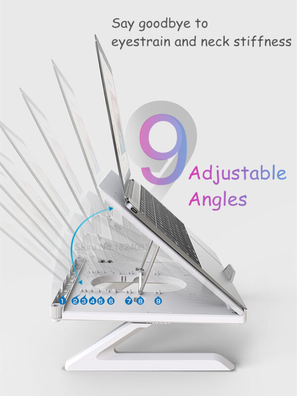 Notebook stand multifunctional folding lifting computer stand - Imagen 4