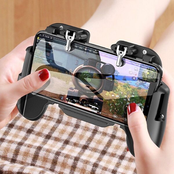 Compatible with Apple, New Arrive Wireless Gamepad Telescopic Controller iOS Android Phone Gaming Trigger with fan 2021 - Imagen 2