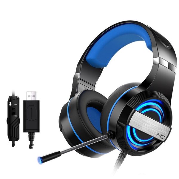Head-mounted wired Bluetooth gaming headset - Imagen 6