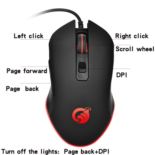 Wired gaming mouse glows - Imagen 5