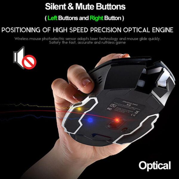 Ratón/Mouse X8 Wireless Gaming - Imagen 5