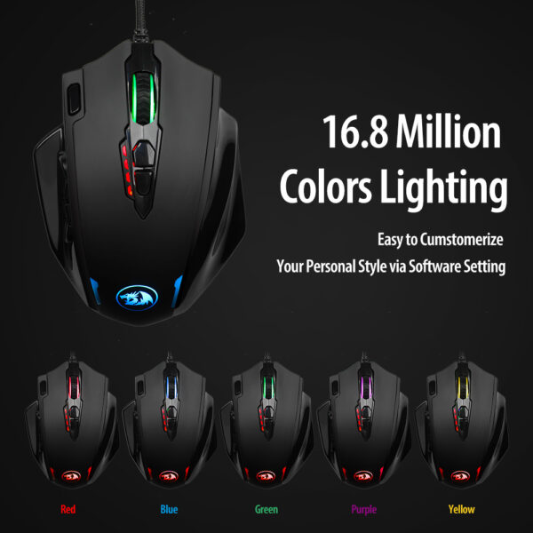 Red Dragon M908 One-Hander Macro Defines Mouse - Imagen 2
