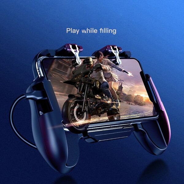 Compatible with Apple, New Arrive Wireless Gamepad Telescopic Controller iOS Android Phone Gaming Trigger with fan 2021 - Imagen 3
