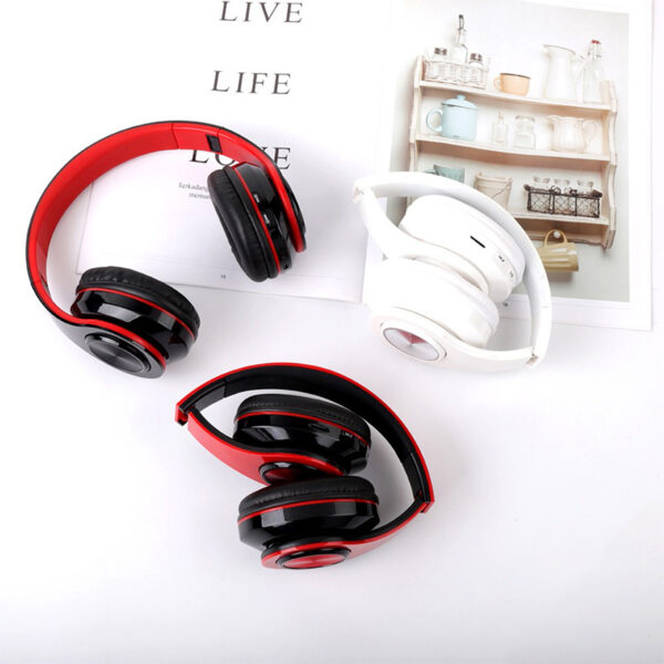 LED Wireless Bluetooth Headphones Gaming Headsets Sport Earphone With Support TF Card Colorful Breathing Lights - Imagen 2