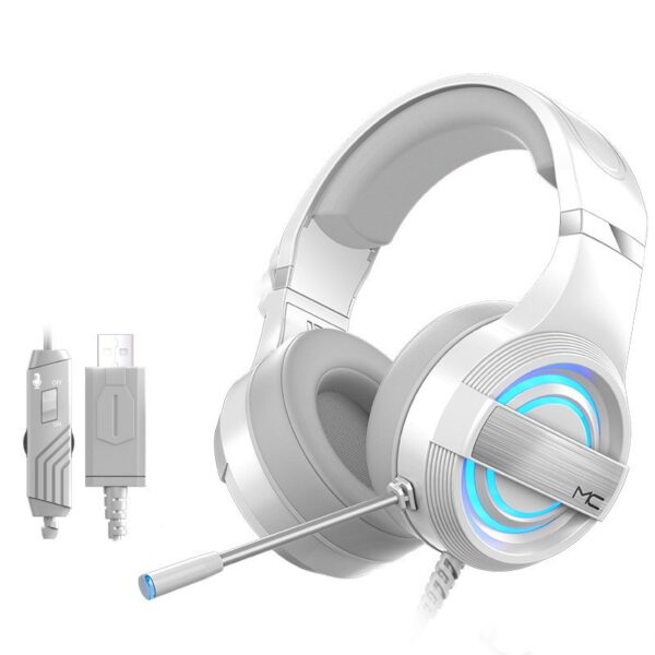 Head-mounted wired Bluetooth gaming headset - Imagen 7