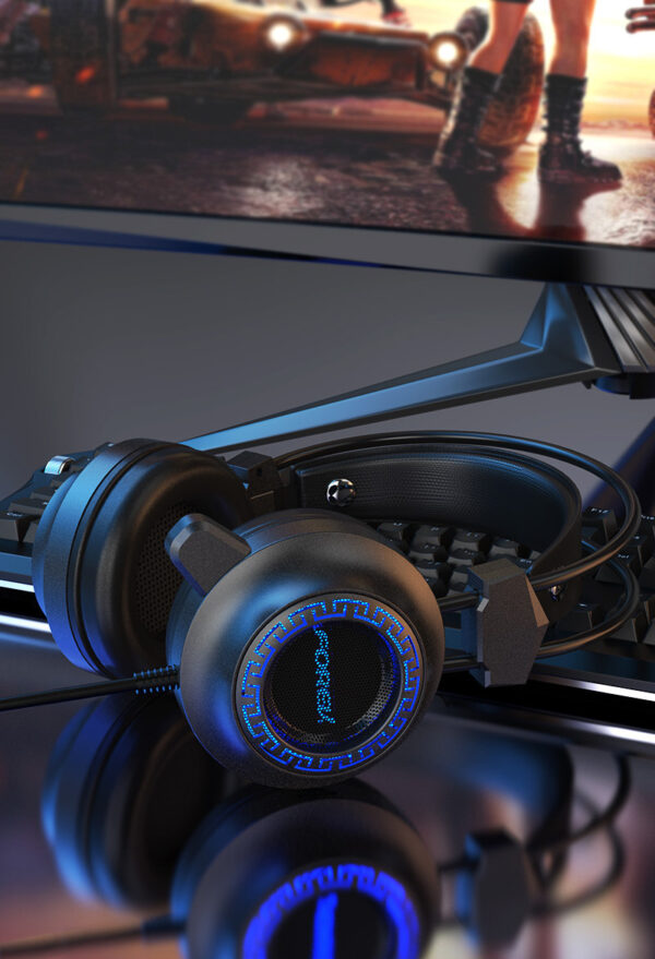 Computer Usb Headset Headset Wired Headset For Gaming Games - Imagen 4