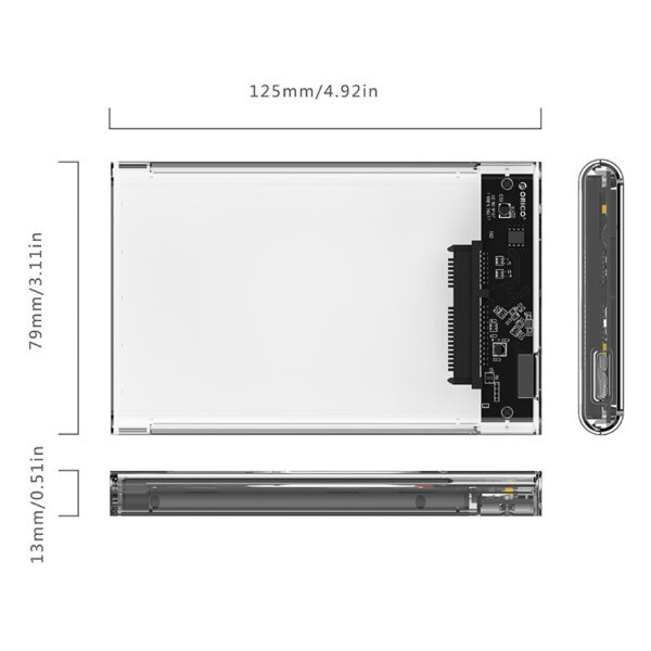 ORICO 2139U3 2.5" Notebook HDD Enclosure - Imagen 10
