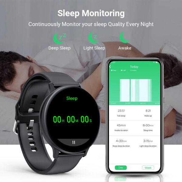 Smart Bracelet Bluetooth Call Heart Rate Blood Pressure Monitoring Sports Watch - Imagen 3