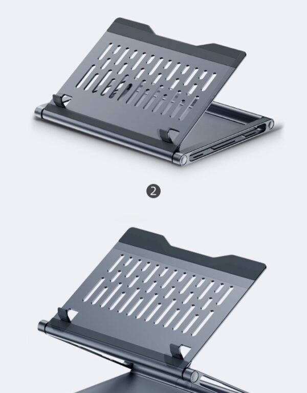 Soporte para computadora portátil | Estación de acoplamiento 8 en 1 - Imagen 3