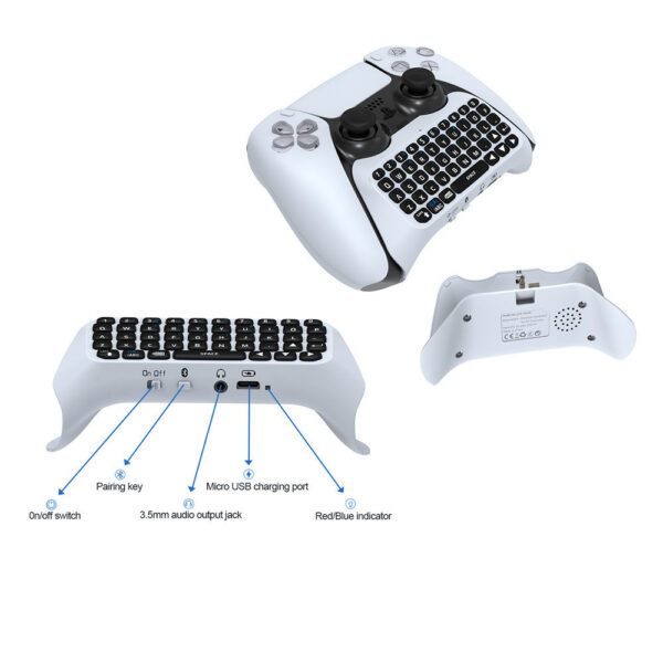 PS4 Handle Can Chat Voice Bluetooth Keyboard - Imagen 4