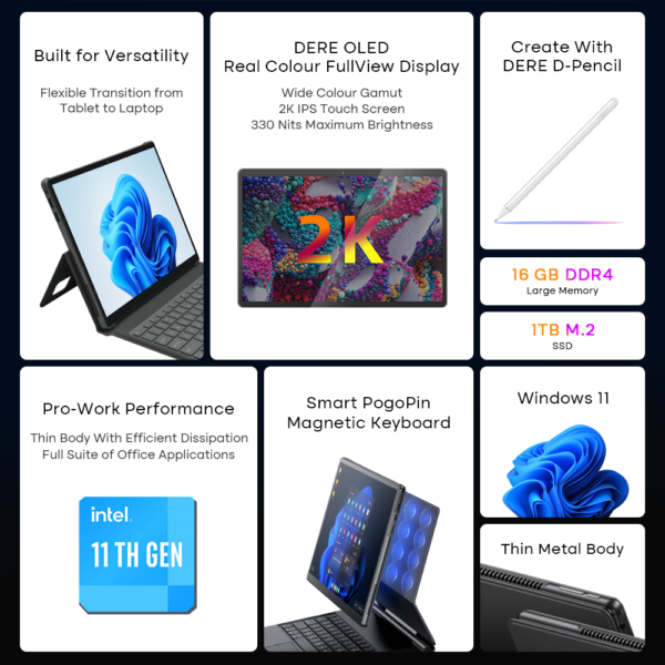 Portátil D30, 16GB de RAM , 1TB de SSD - Imagen 5