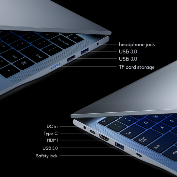 DERE | Portátil R14, Intel Celeron N4500, 12GB DDR4 512GB SSD - Imagen 6