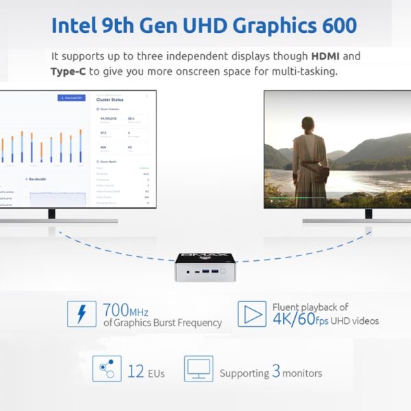 Mini PC J4125 8GB+256GB - Imagen 2