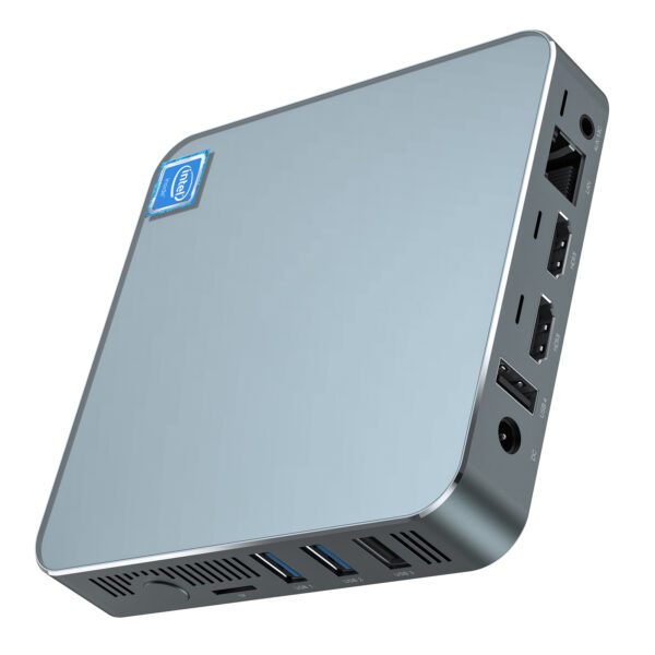 Soyeer Metal Case Mini PC Intel Apollo Lake N3350 J3455 CPU Up to 2.40GHz AK7 2HDMI Dual Band WIFI and Screen Display Office PC