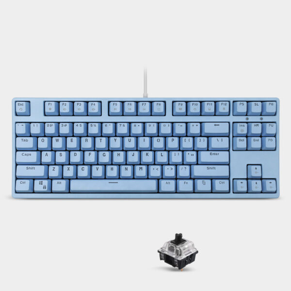 Mechanical Keyboard Sea Rhyme Light Blue Cyan Axis Red Axis Gaming - Imagen 7
