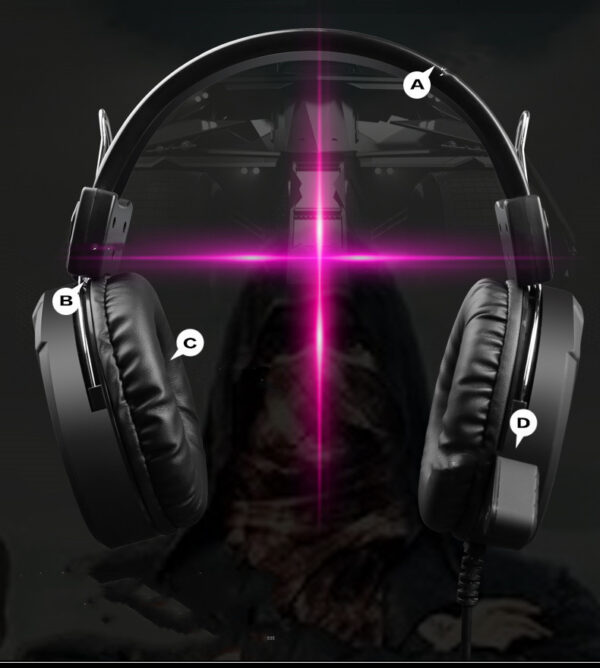 Gaming Headset With Microphone And Heavy Bass - Imagen 3
