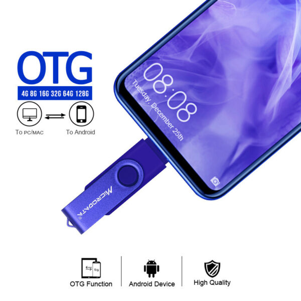 Compatible with Apple , Computer Mobile Phone U Disk 128g 64g 32g 16g 8g Flash Drive Car Metal USB Flash Drive - Imagen 3
