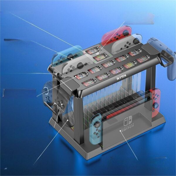 Gamepad Card Slot Multi-function Charging Storage Bracket - Imagen 3