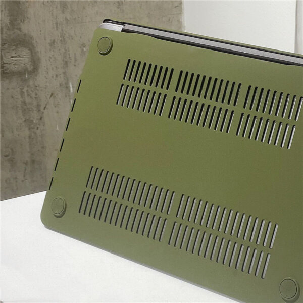 MacBook Notebook Protective Shell Quicksand Army Green - Imagen 5