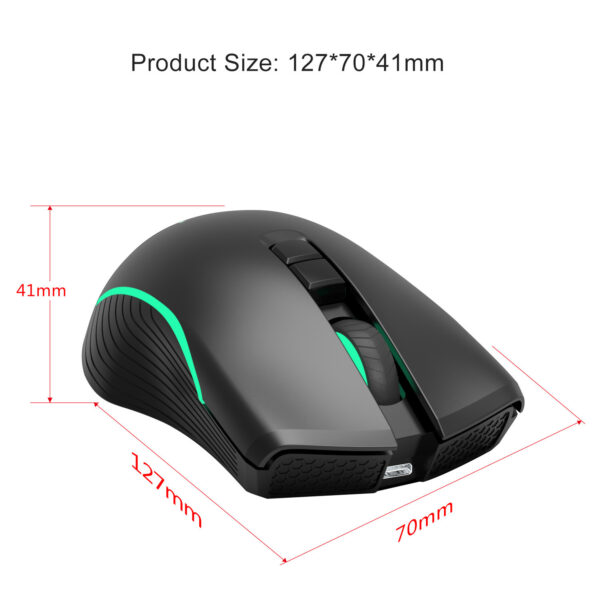 Rechargeable Interface, Seven-button Gaming Mouse, Fast Charging Mouse - Imagen 2