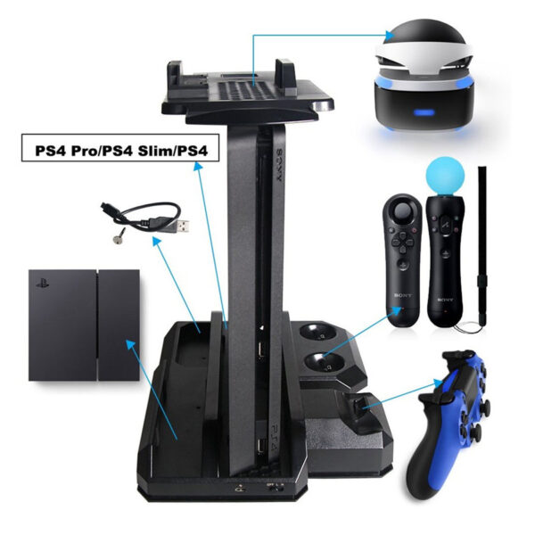 Base de carga/Charger Charging Dock para PS4 y PS VR - Imagen 5