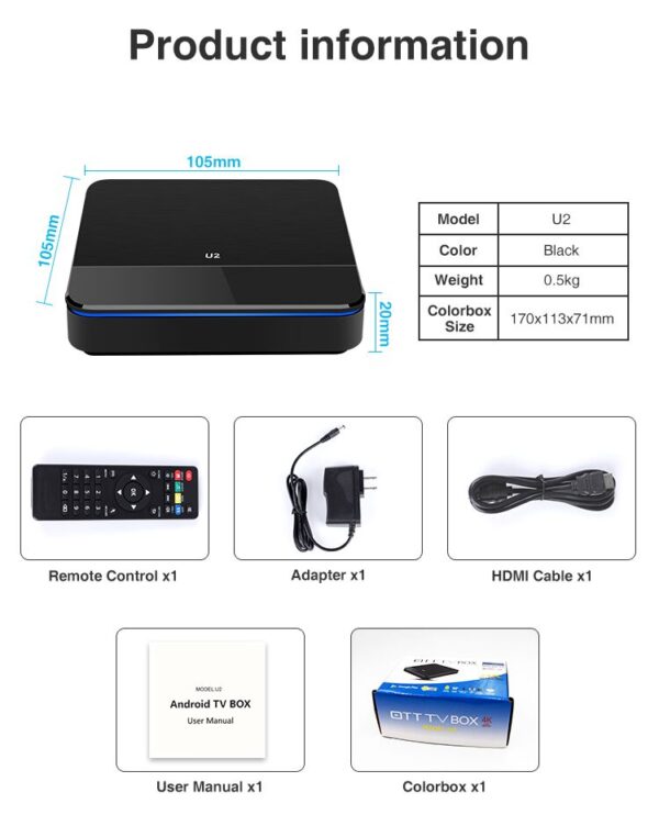 TV Box JUNUO 4K Amlogic S905X3 Android 9.1 - Imagen 5