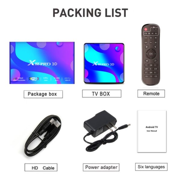 TV Box X88 PRO 10 Android 10 - Imagen 3