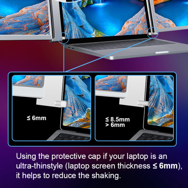 2 Pantallas extras para Laptop | 15.4 Pulgadas | USB C - Imagen 4
