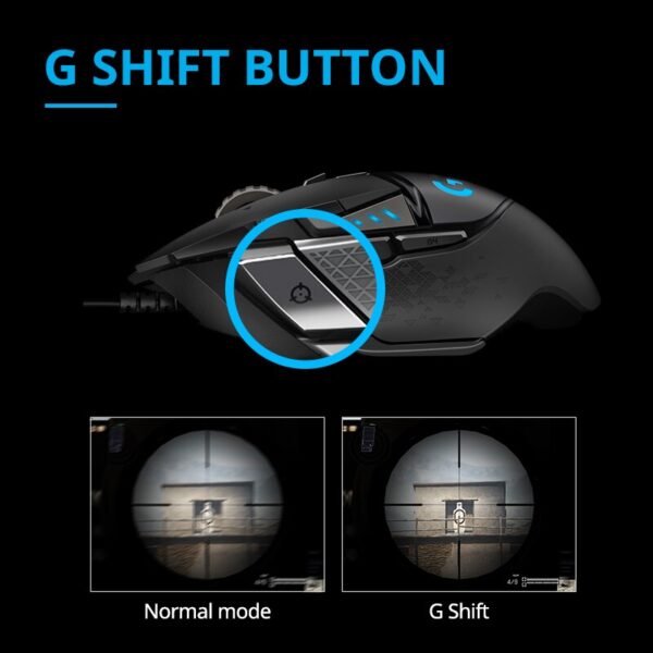 Mouse/Ratón Alambrico | Logitech G502 Hero Wired - Imagen 5