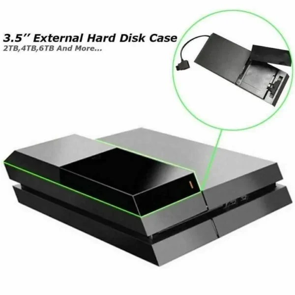 Carcasa Externa para Disco duro de 3.5 Pulgadas | PS4 | Compatible con 8 TB - Imagen 4