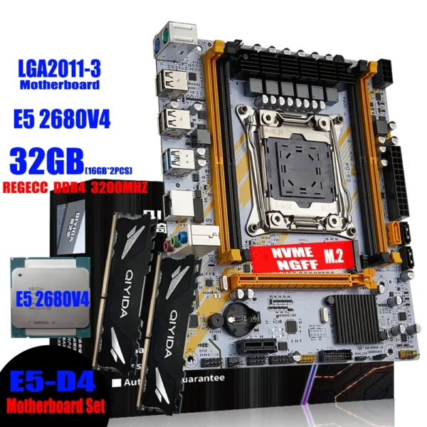 Motherboard/Tarjeta madre X99 | LGA 2011-3 |  Xeon E5 2680 V4 | 32GB DDR4 - Imagen 5