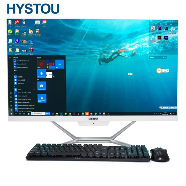 PC Todo en Uno | i7 8565Uu 4G RAM | 256 SSD | 23 Pulgadas | Webcam - Imagen 6