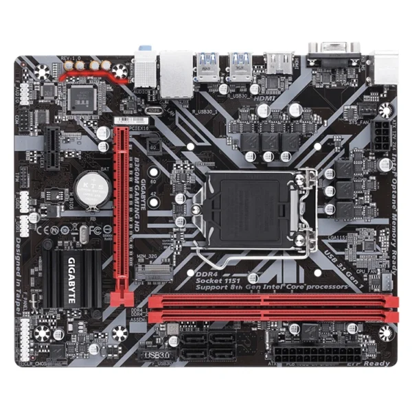 Tarjeta madre/Motherboard | GIGABYTE B360M GAMING Intel B360 |  LGA 1151 - Imagen 2