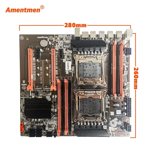 Tarjeta madre/Motherboard | Amentmen Dual X99 | LGA2011-3 | XEON E5 2699 V3 *2 | 64GB DDR4 2133MHz - Imagen 4