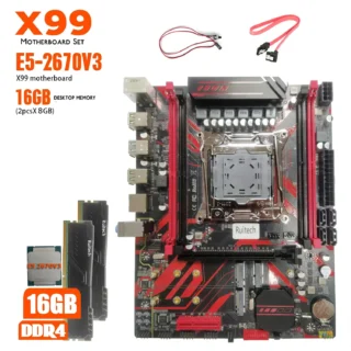 Tarjeta madre/Motherboard | X99 D4 DDR4 | Xeon E5 2670 V3 | LGA2011 | 16GB 3200MHz DDR4 PC RAM