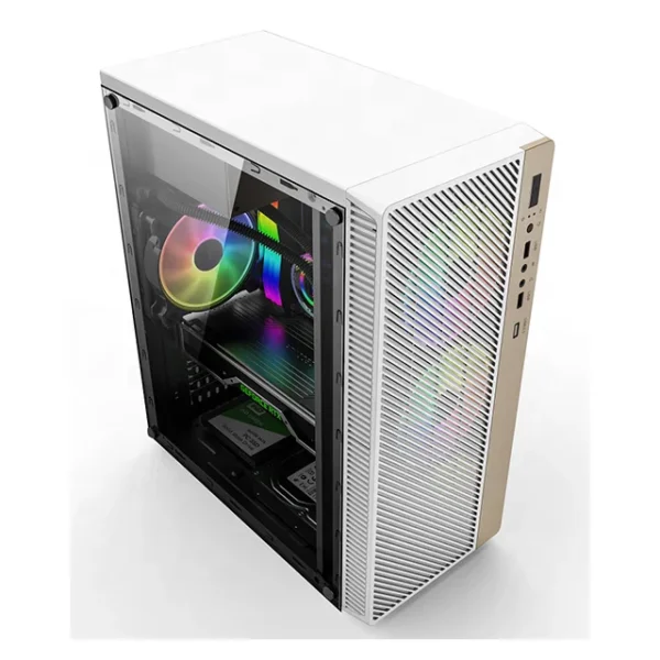 Case PC | Gamer con Vidrio Templado y Led RGB | Micro ATX/ITX-ATX/M - Imagen 3