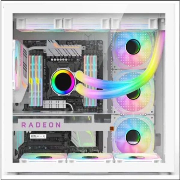 Case Gamer | Hongyi Micro ATX /ATX | RGB Fan - Imagen 2