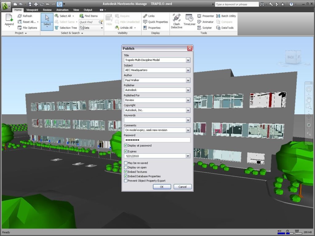 Autodesk Navisworks Manage runvalli