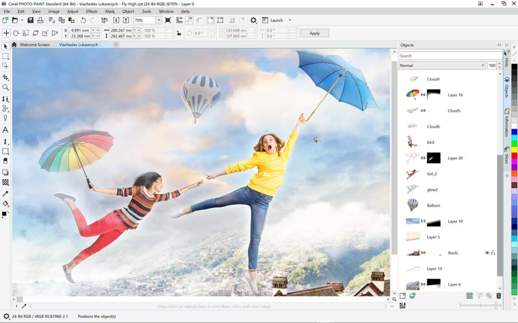 coreldraw runvalli