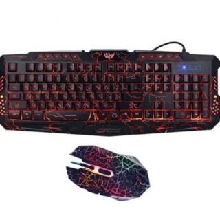 J10 Pro | Teclado Retroiluminado Tricolor + Mouse Gamer RGB Luminous